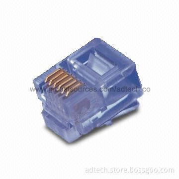 Modular Plug, 6P, 6C, UL-approved and 6u-50u (Optional)